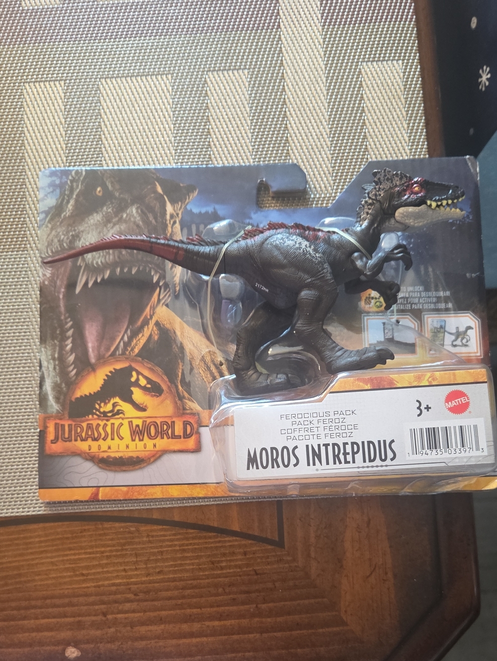 Mattel Jurassic World Dominion Moros Intrepidus Figure - Black & Red